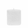 Candle Wave 9x9cm white