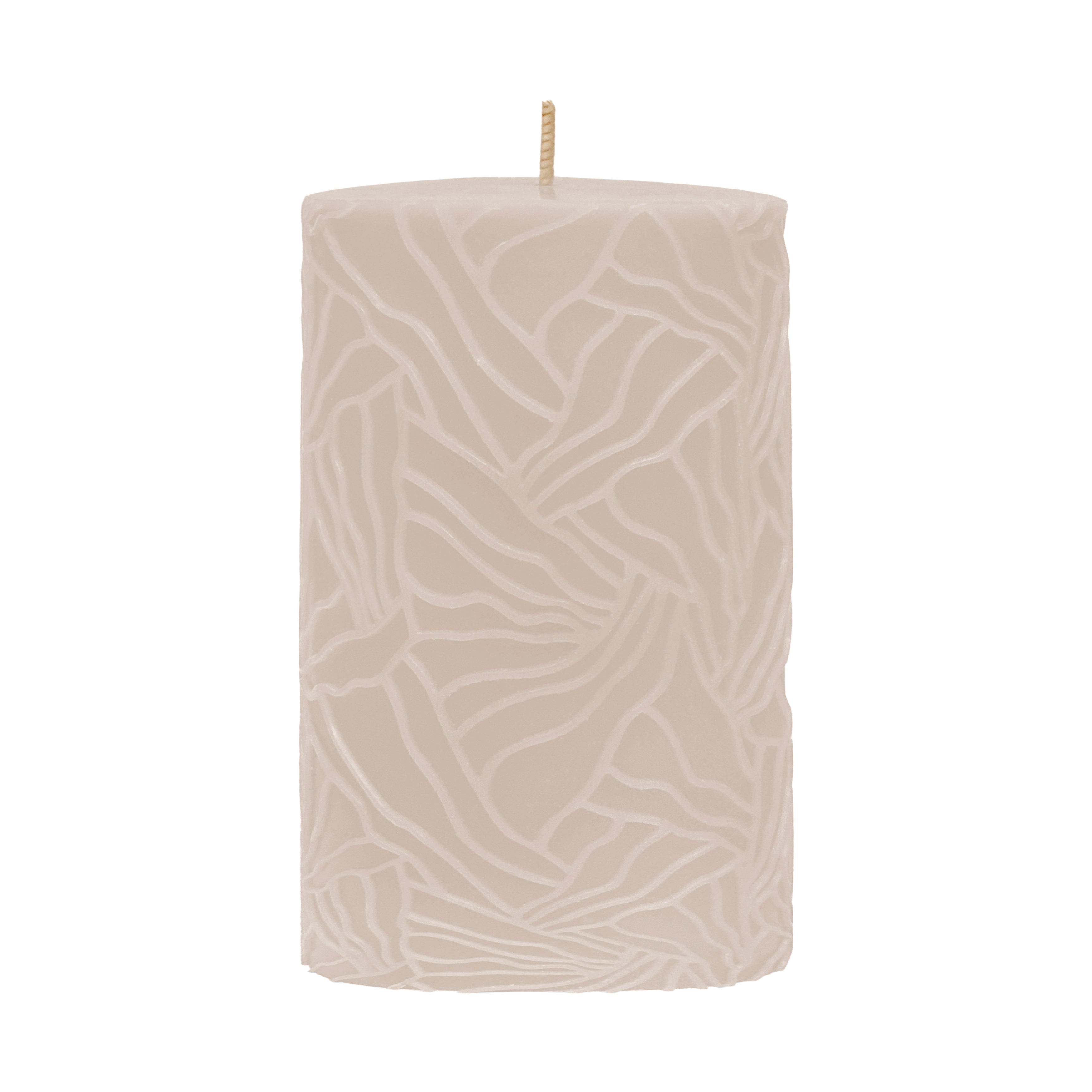 Kaars Wave 9x15cm zand