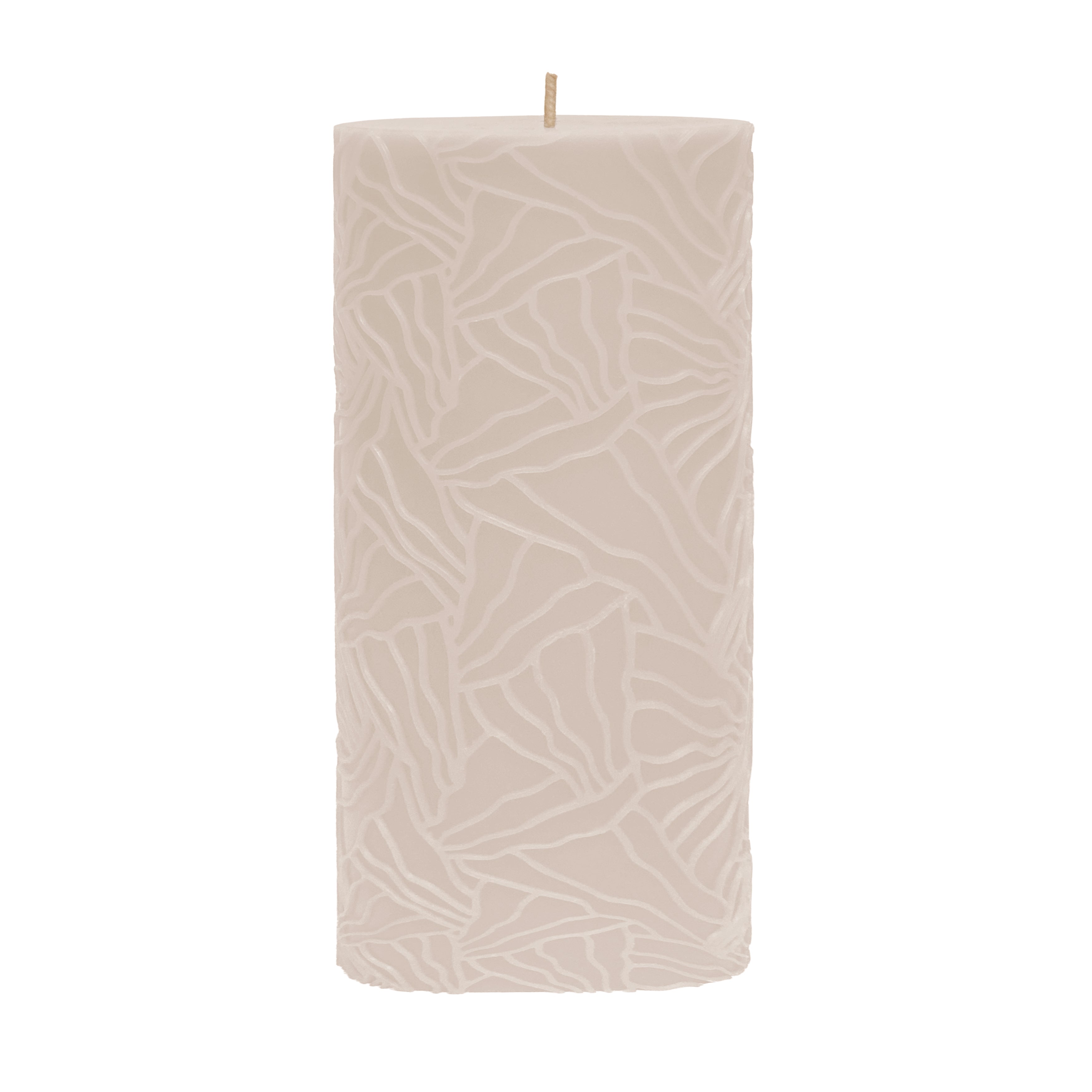 Kaars Wave 9x20cm zand
