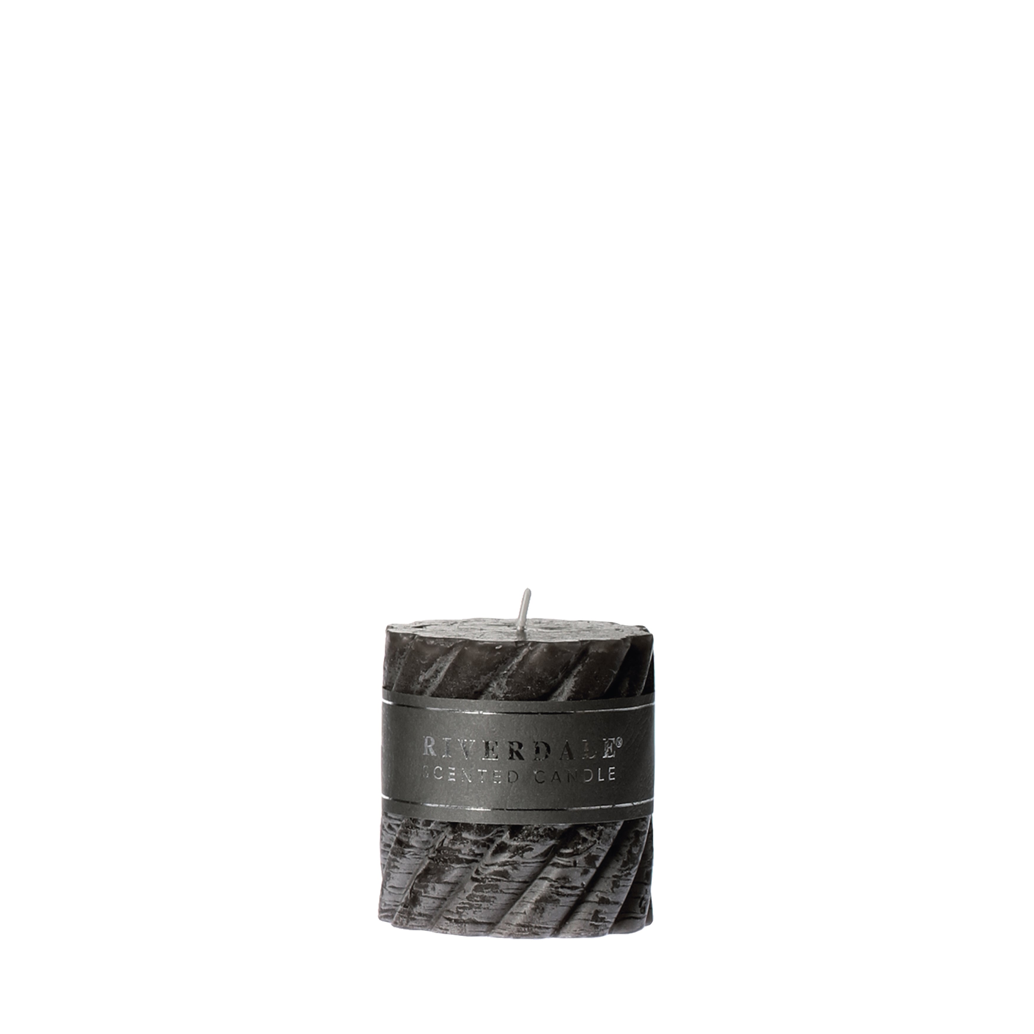 Geurkaars Swirl Arabian Nights 7.5x7.5cm donkergrijs