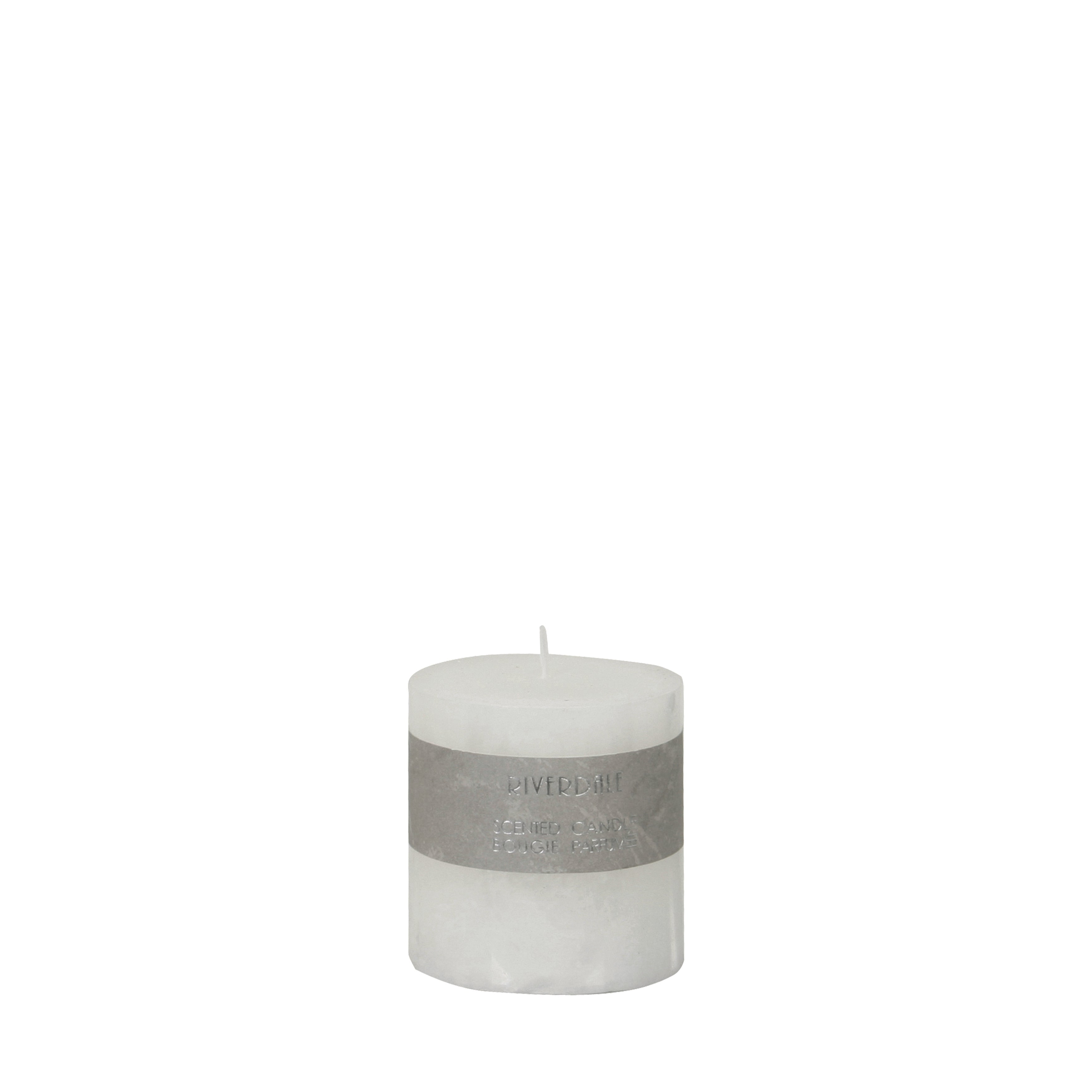 Geurkaars White Tea Ginger 7.5x7.5cm wit