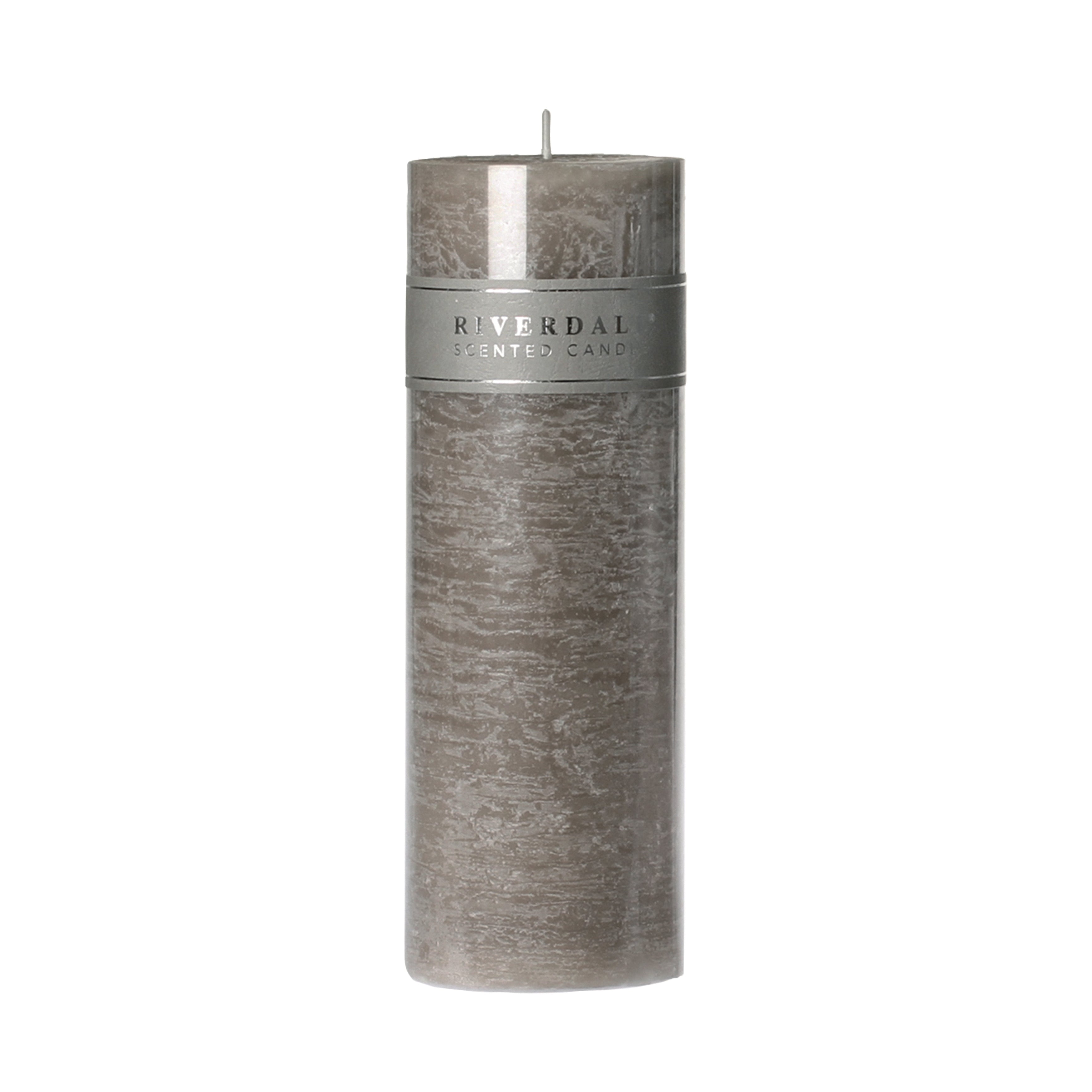 Geurkaars Jasmin Tea 7.5x23cm lichtgrijs