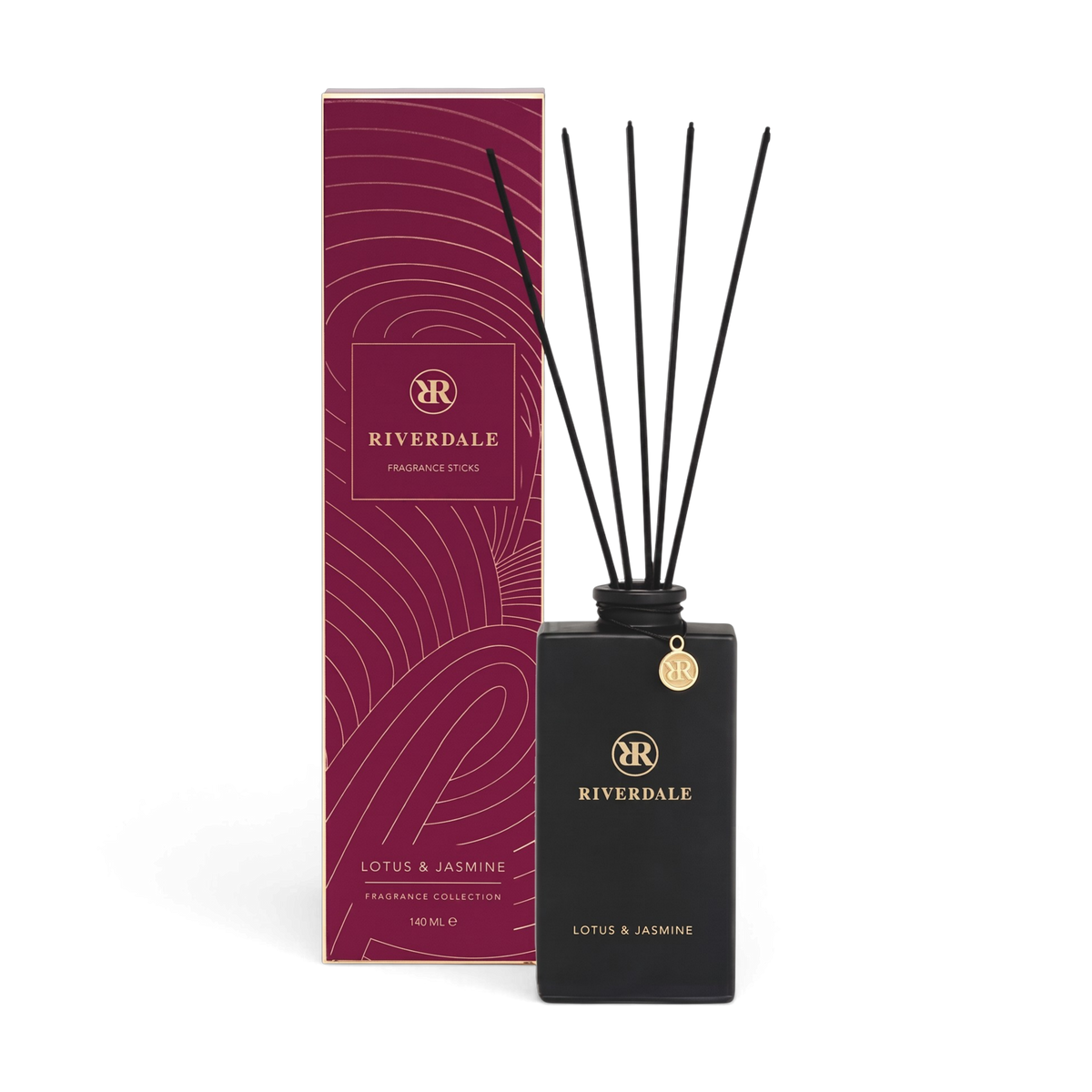 Geurstokjes Lotus & Jasmine Burgundy 140ml