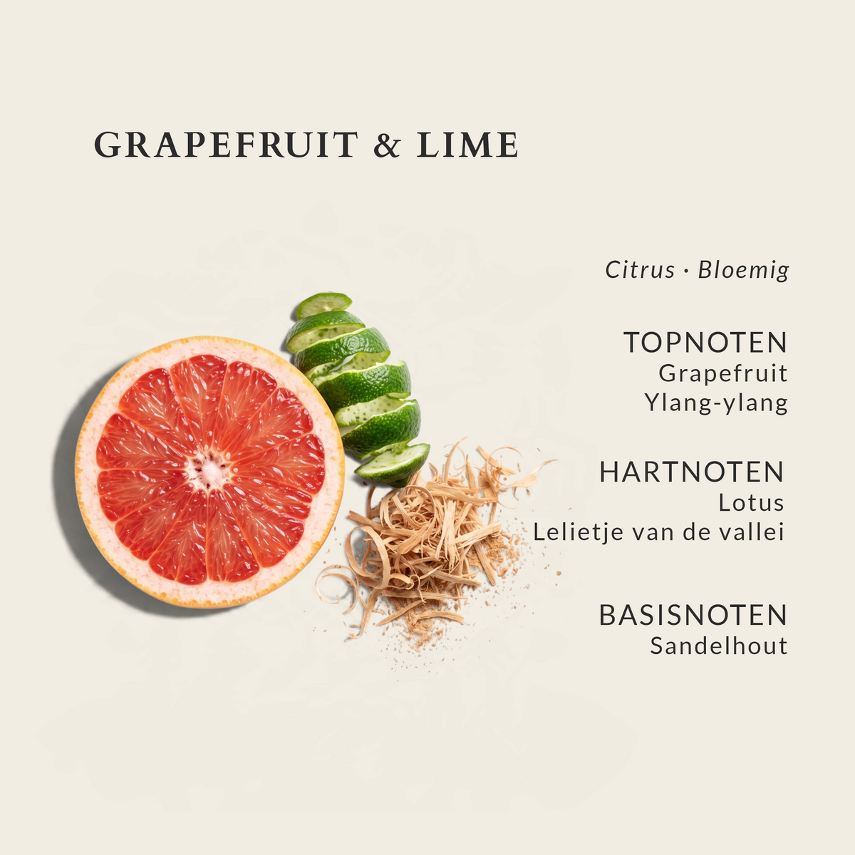Boutique Geurkaars Grapefruit & Lime in pot - 10cm