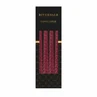 Abendkerze Rose burgundy - 4er-Set