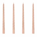 Abendkerze Rose hellpink - 4er-Set