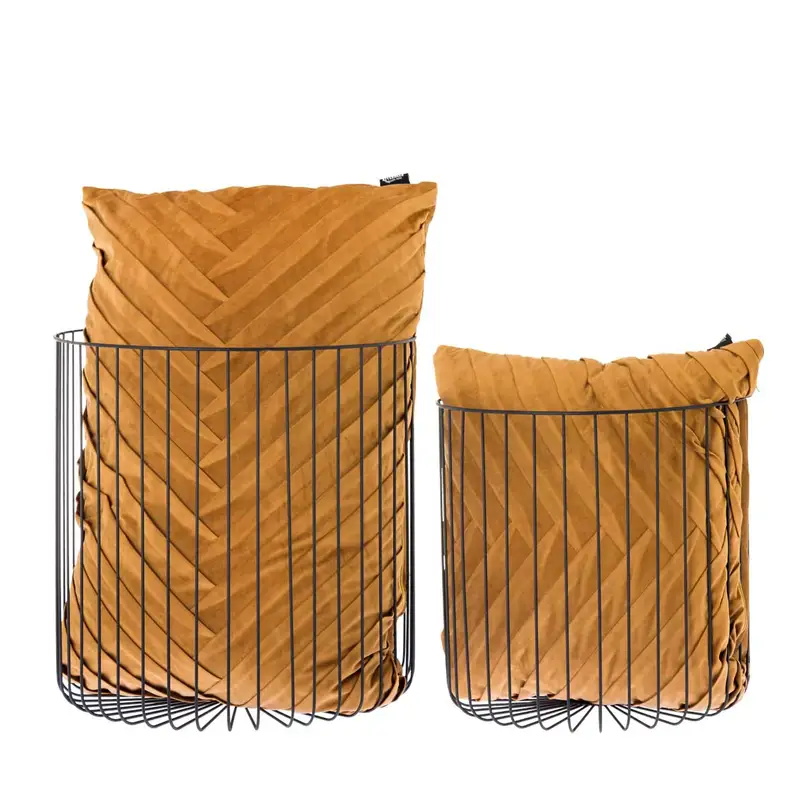 Basket Rocco 42cm black - set of 2