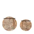 Beistelltisch Fre 50cm marmor - 2er-Set