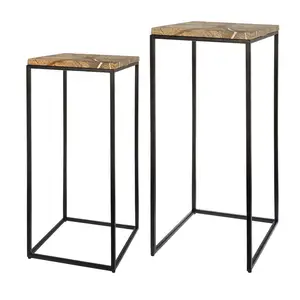 Beistelltisch Fre 75cm marmor - 2er-Set