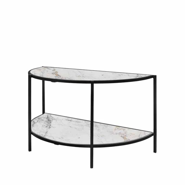 Beistelltisch Mara 80cm weiß marmor
