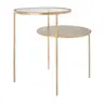 Bijzettafel Amaro 57cm goud - set van 2