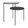 Bijzettafel Amaro 57cm zwart - set van 2