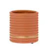 Bloempot Suus - H16cm - mat brique