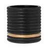 Bloempot Suus zwart mat 30cm