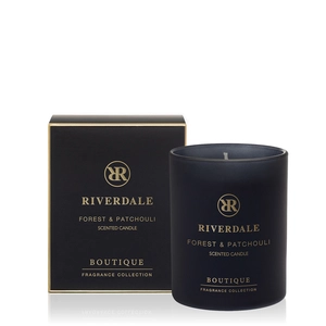 Boutique Geurkaars in pot Forest & Patchouli 10cm zwart