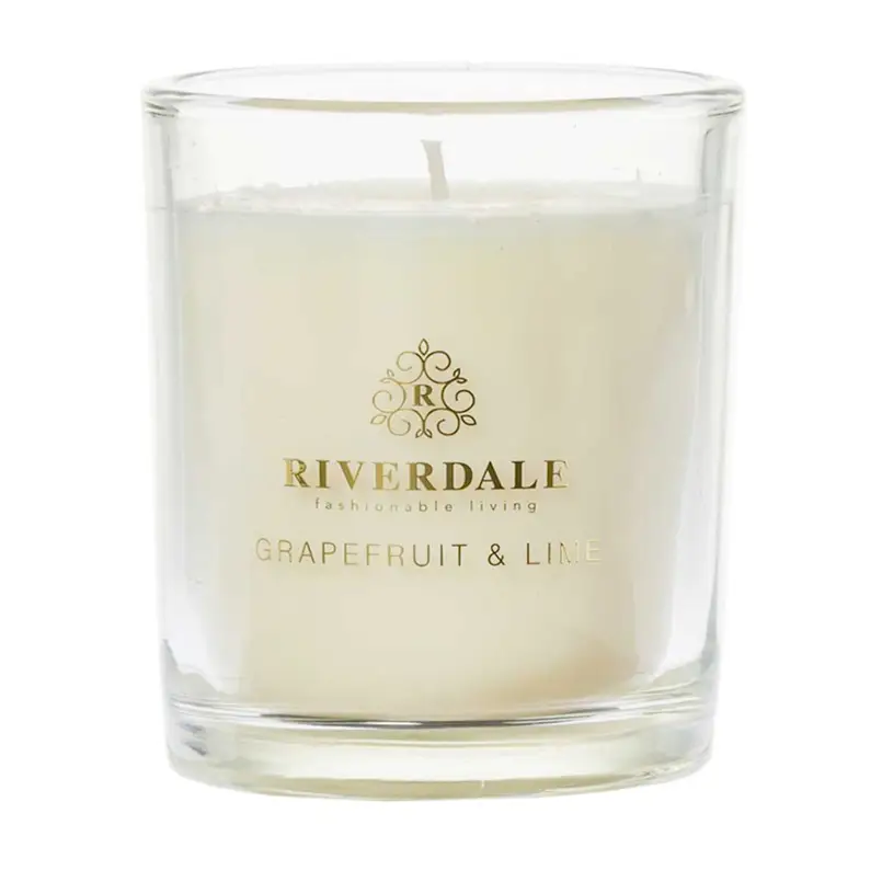 Boutique Geurkaars in pot Grapefruit & Lime 10cm roze