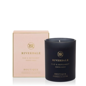 Boutique Geurkaars in pot Oud & Bergamot 10cm roze