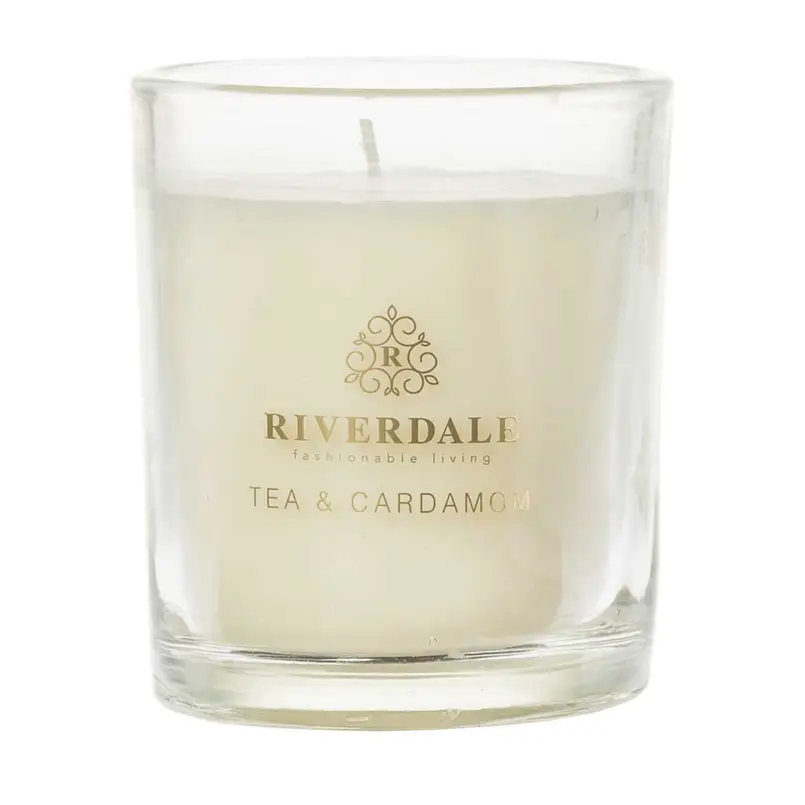 Boutique Geurkaars in pot Tea & Cardamom 10cm groen