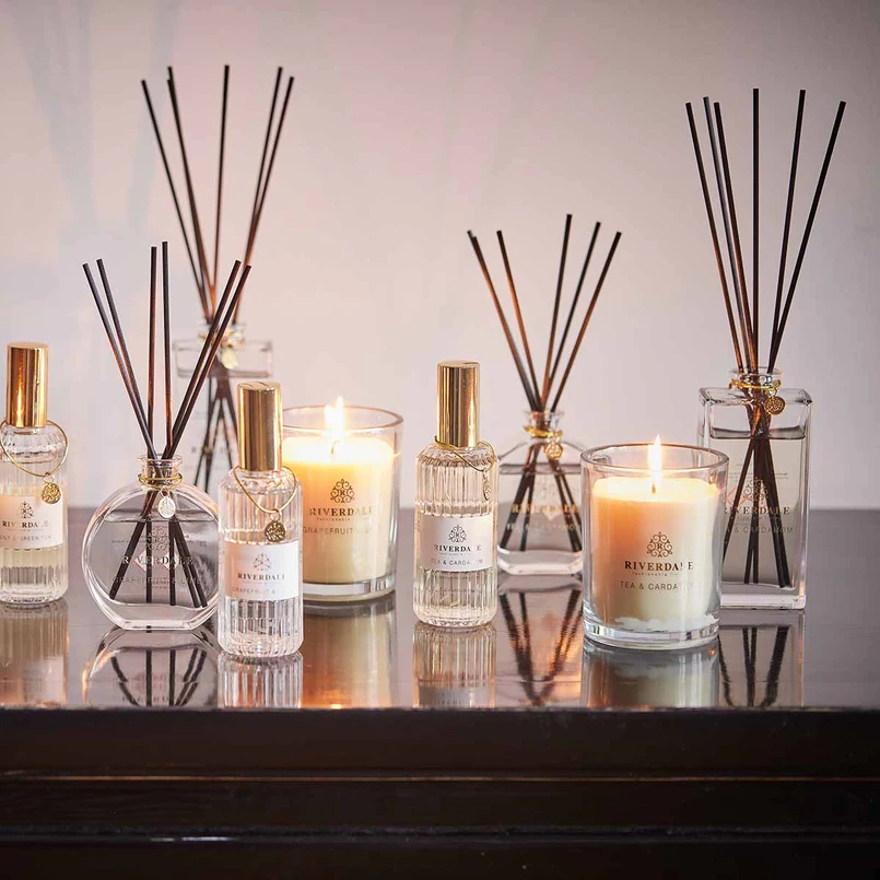 Boutique Geurkaars in pot Tea & Cardamom 10cm groen