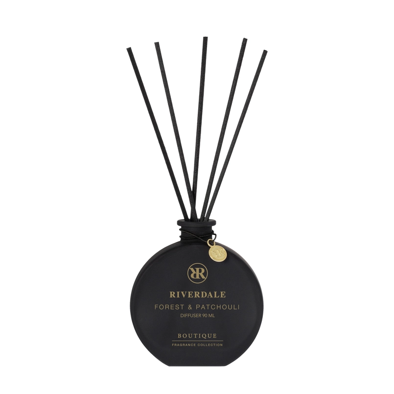 Boutique Geurstokjes Forest & Patchouli 90ml zwart