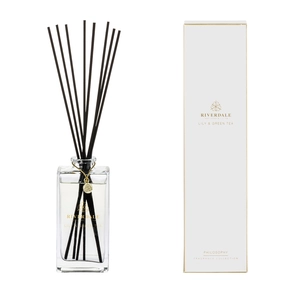 Boutique Geurstokjes Lily & Green Tea 140ml grijs