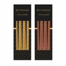 Cadeauset dinerkaars goud & brique - 2 sets van 4