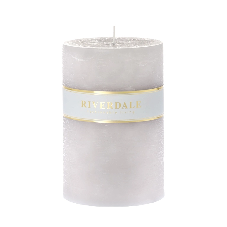 Candle 10x15cm gray
