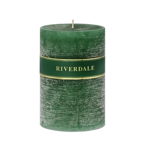 Candle 10x15cm green