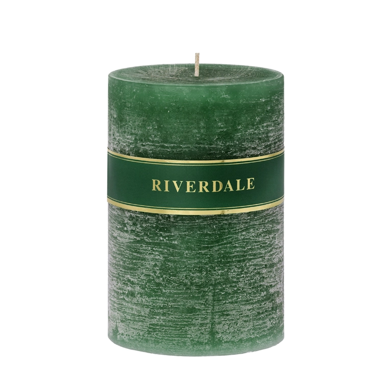 Candle 10x15cm green