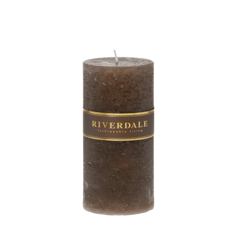 Candle 10x15cm mocha