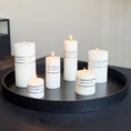 Candle 10x15cm white