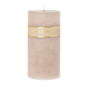 Candle 10x20cm beige