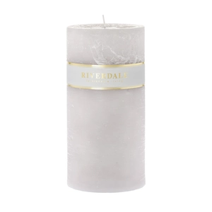 Candle 10x20cm gray