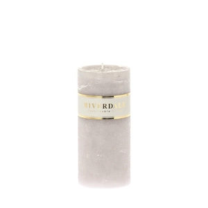 Candle 7x14cm gray