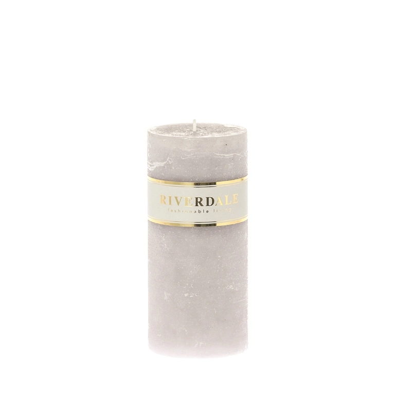 Candle 7x14cm gray