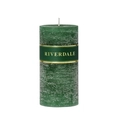 Candle 7x14cm green