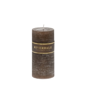 Candle 7x14cm mocha