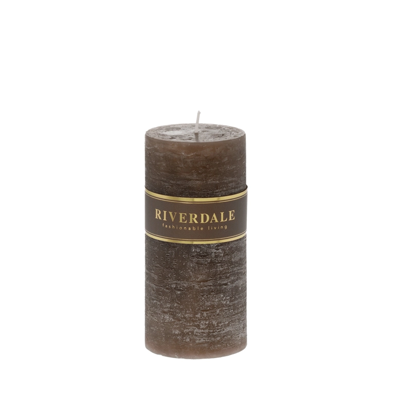 Candle 7x14cm mocha