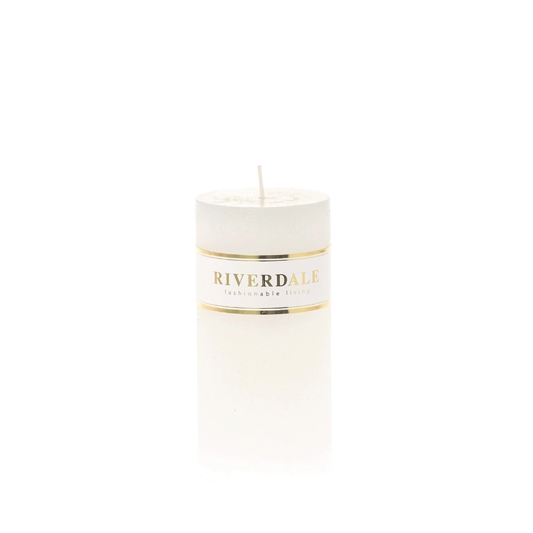 Candle 7x14cm white
