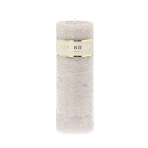 Candle 7x20cm gray