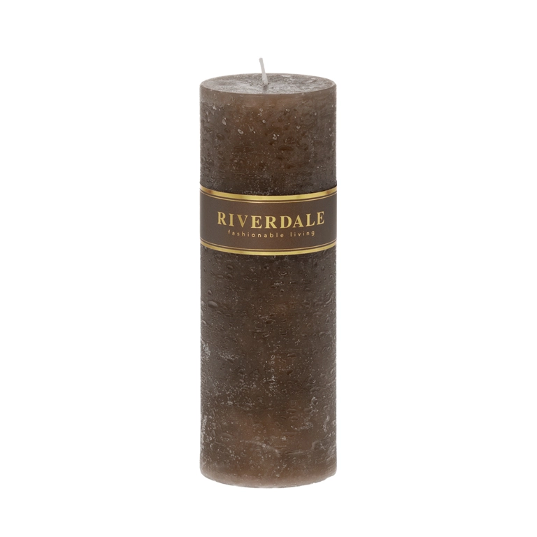 Candle 7x20cm mocha