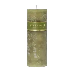 Candle 7x20cm sage