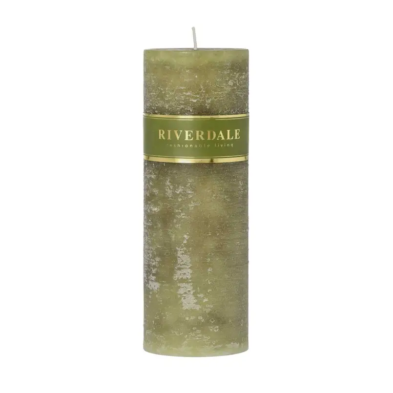 Candle 7x20cm sage