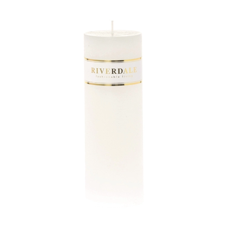 Candle 7x20cm white