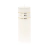 Candle 7x20cm white