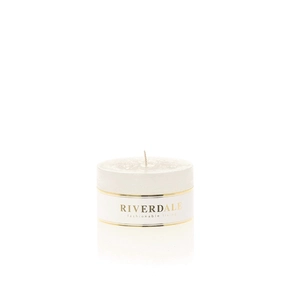 Candle 9x9cm white