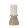 Candle holder Elvie 14cm matt sand