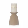 Candle holder Elvie 22cm matt sand