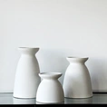 Candle holder Elvie 22cm matt white