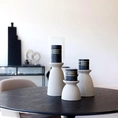 Candle holder Elvie 27cm matt sand
